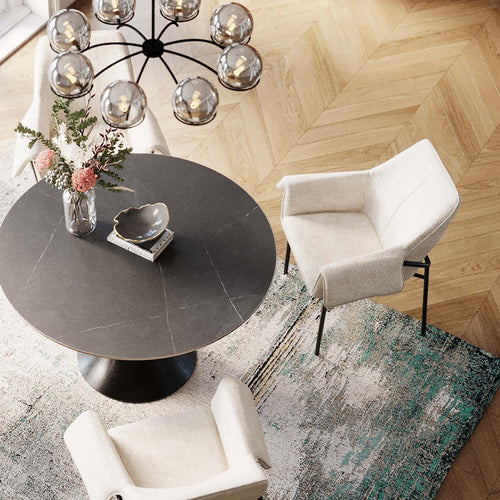 Kare Design Vloerkleed Abstract blauw