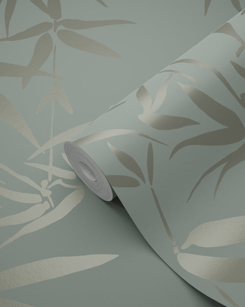 Origin Wallcoverings behang bamboe bladeren groen - 0,53 x 10,05 m - 347736 - vtwonen shop