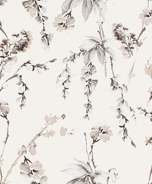 Masureel behang bloemen beige - 53 cm x 10.05 m - 631953