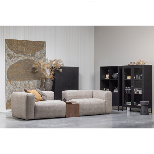 WOOOD vitrinekast Xam - Genen - Zwart - 155x100x40 - vtwonen shop