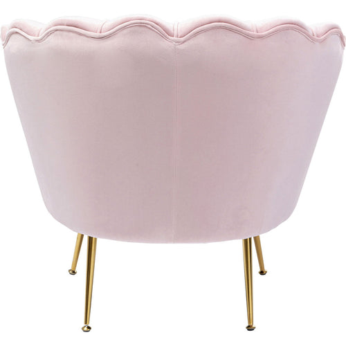 Kare Design Fauteuil Water Lily fluweel roze - vtwonen shop