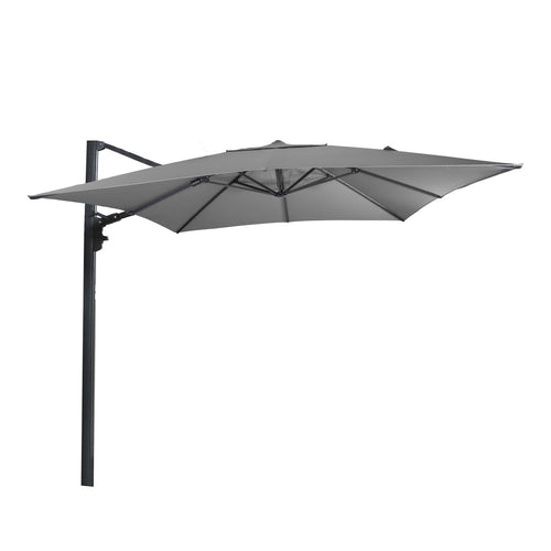 Lesli Living push-up parasol Virgo - grijs - 300x300cm