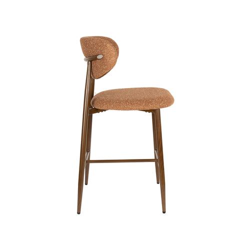 Housecraft Living Noor Barkrukken rugleuning 66 cm Terracotta - Set van 2