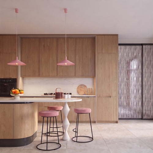 Sollux Lighting Hanglamp NOX 40 roze - 40x40x135cm