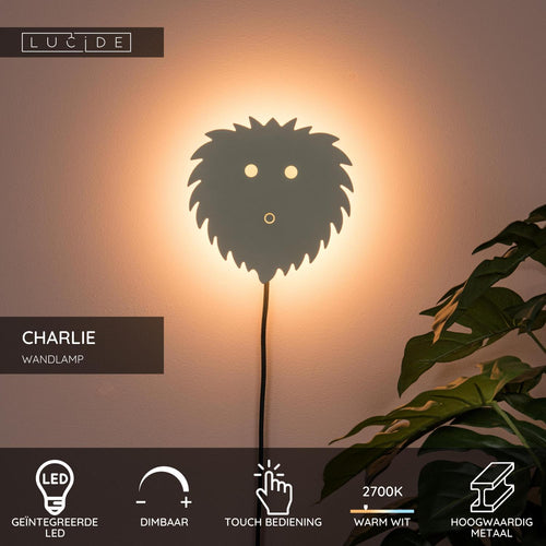Lucide wandlamp CHARLIE - Geïntegreerde LED - Beige