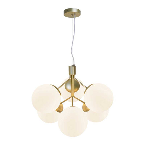 Nordlux Ivona Hanglamp - 6-lichts E27 - Messing - vtwonen shop