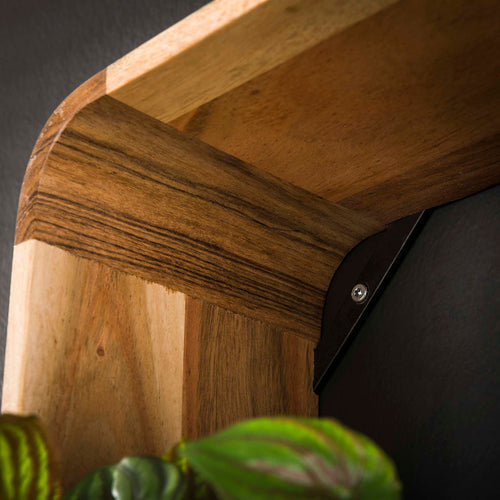 Giga Meubel Wandschap Massief - Naturel - Set van 3 - 40x15x40cm - vtwonen shop