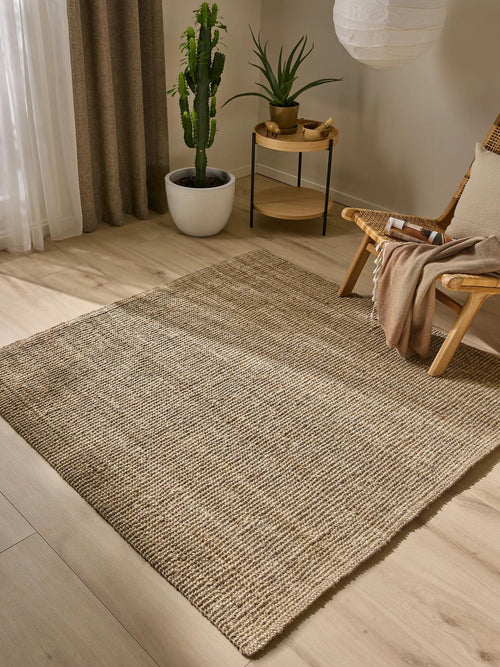 benuta jute vloerkleed Svea - bruin - 150x150 cm