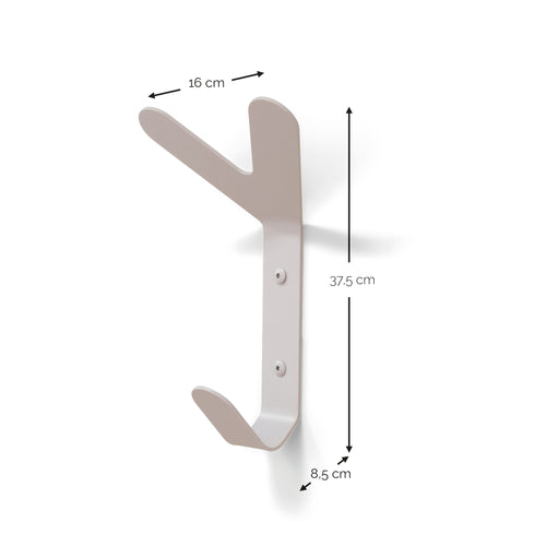 Spinder Design kapstok Frondo Haak - Silky Taupe - 3 haken