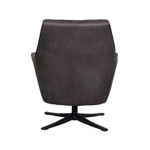 LABEL51 Fauteuil Tod - Antraciet Stof - Draaibaar - vtwonen shop