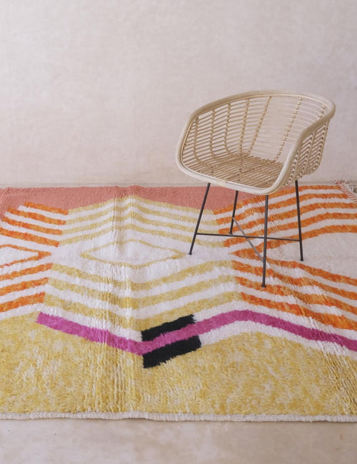 AFK Living vloerkleed Berber - handgemaakt - Wol - 80 cm x 240 cm