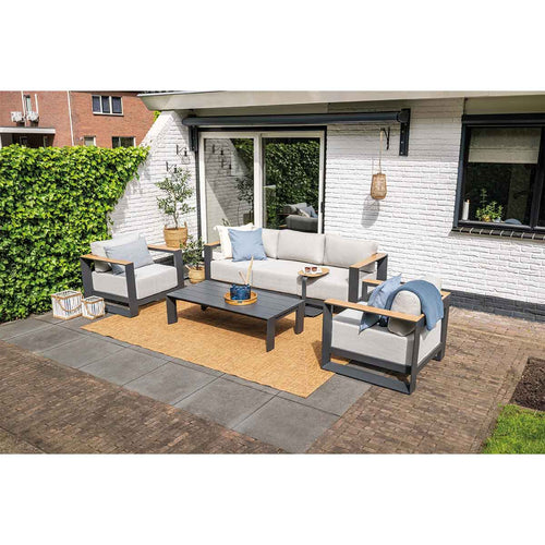 Garden Impressions loungeset Malakka valley sand - 4-delig