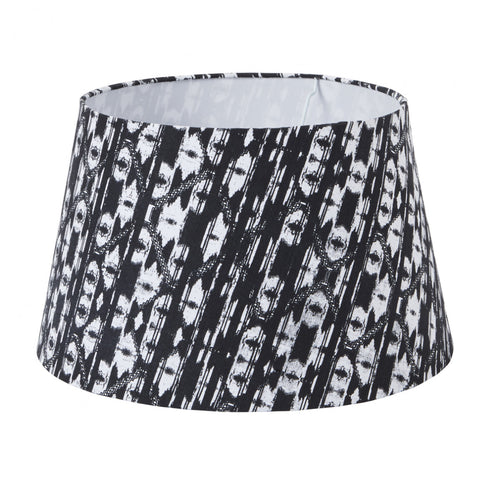 Sia Deco - Lily lampenkap - Zwart en wit - Katoen - H27.5 - vtwonen shop