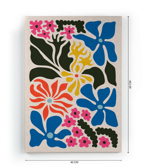 Canvas 60x40 Bloemen