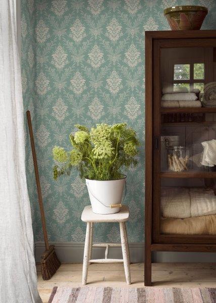 Borastapeter behang bloemen groen - 53 cm x 10.05 m - 660070 - vtwonen shop