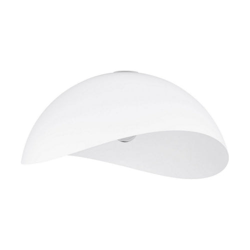 Nova Luce OPSI Plafondlamp met komvormige armatuur van 50 cm, halfverzonken, zandwit, E27 fitting, 1x12W