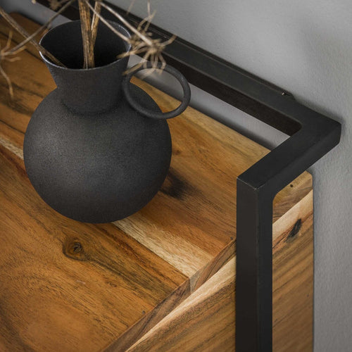 Giga Meubel Nachtkastje Air Solid - Naturel Acaciahout - 44x35x45cm