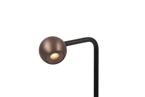 Lucide vloerlamp MONTANA - Geïntegreerde LED - Koffie