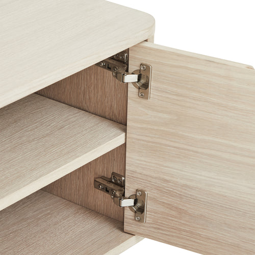 Furnhouse tv-meubel Nyborg - Witte olie - MDF, Eikenfineer - 45x180x52
