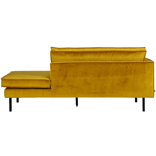 BePureHome daybed links Rodeo - Velvet - Oker - 85x203x86 - vtwonen shop