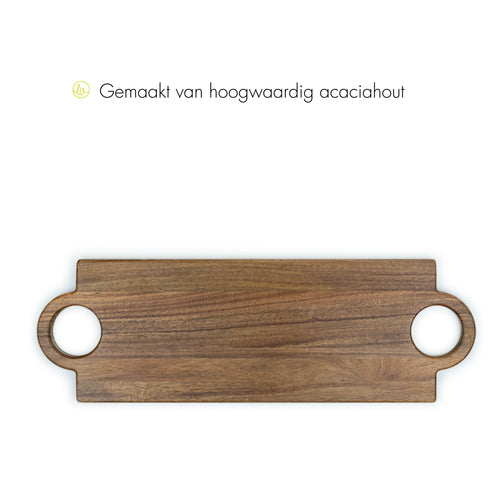 Leopold Vienna - Borrelplank Oviedo lang - 61x20x1,5cm - Acacia