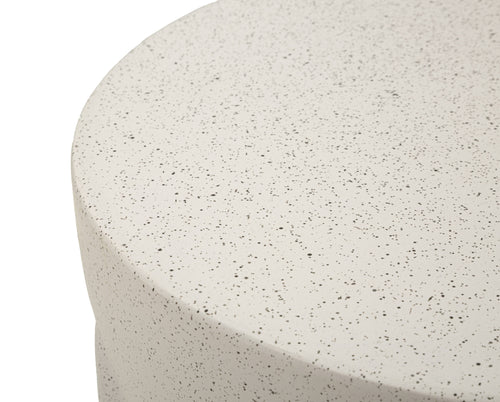 Mauro Ferretti bijzettafel - Ø 33,5x48,5 cm - wit