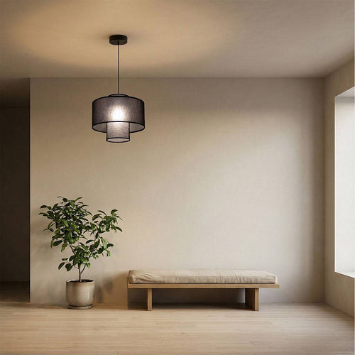 bpskoncept hanglamp Twin - zwart - Ø35 cm