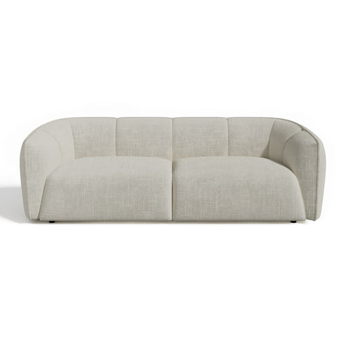 Sia Home - Rechte bank NAMI - Fluweel weefsel - Crème - 228cm - vtwonen shop