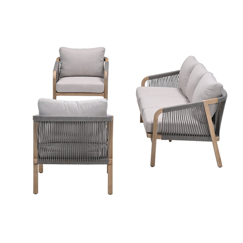 Garden Impressions Loungeset Alora 3-delig - acacia white wash