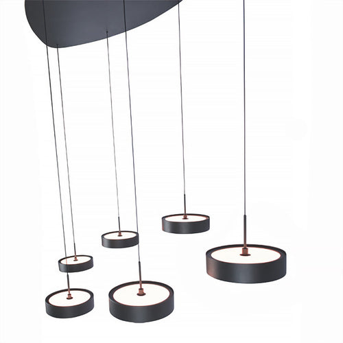 Freelight hanglamp Alieno - 6 lichts - 120  x 150   cm - zwart