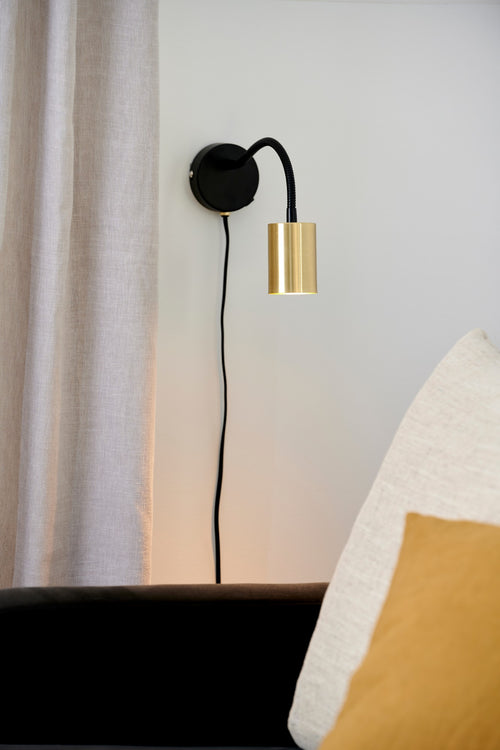 Nordlux Explore Flex Wandlamp - Ø5,5cm - GU10 - Messing