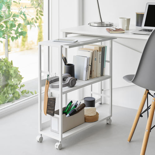 Yamazaki Tower Opbergtrolley 2-laags - Wit