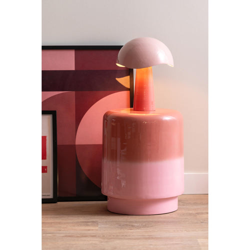 Leitmotiv bijzettafel Borrar - roze - 35x35x45cm