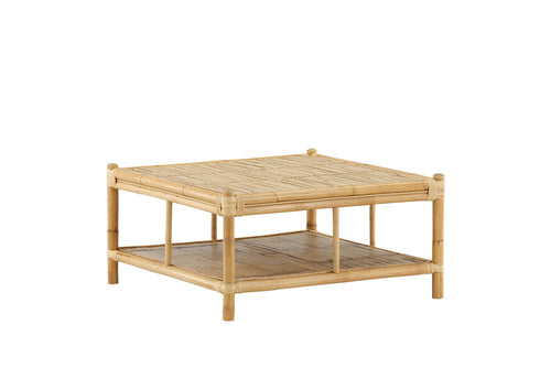 Rebellenclub salontafel hydra buiten - 90 x 90cm - naturel bamboe - vtwonen shop