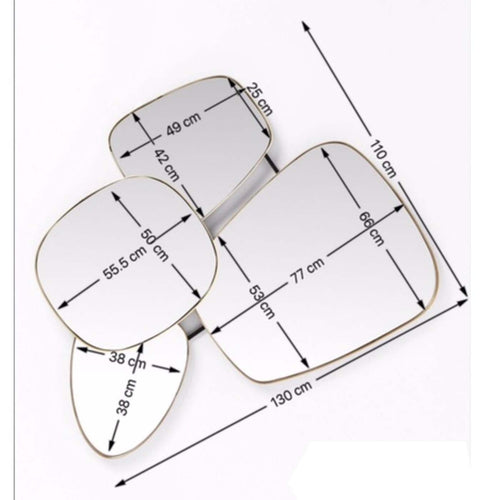 Kare Design Spiegel Shapes 130x105cm