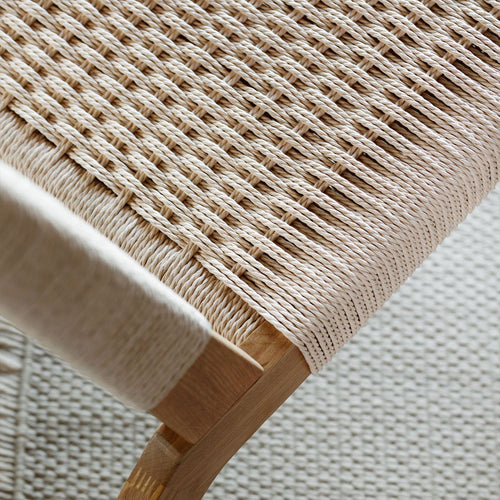Lisomme William Houten Fauteuil met Gewoven Zitting - Beige - vtwonen shop