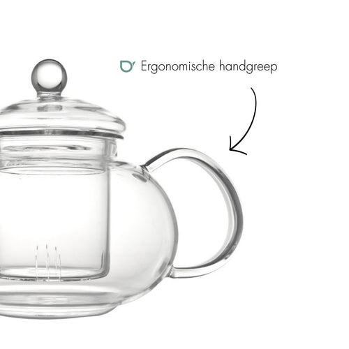 Bredemeijer - Theepot Verona 0,5L enkelwandig glas - vtwonen shop