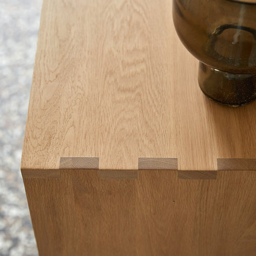 Tikamoon Dressoir van massief eikenhout 180 cm - Naturel