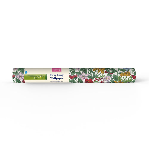 Joules Vliesbehang - Arts and Crafts Floral Rainbow - 10mx52cm