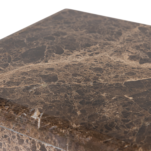 WOOOD bijzettafel Vexa - Marmer - Bruin - 47x30x30