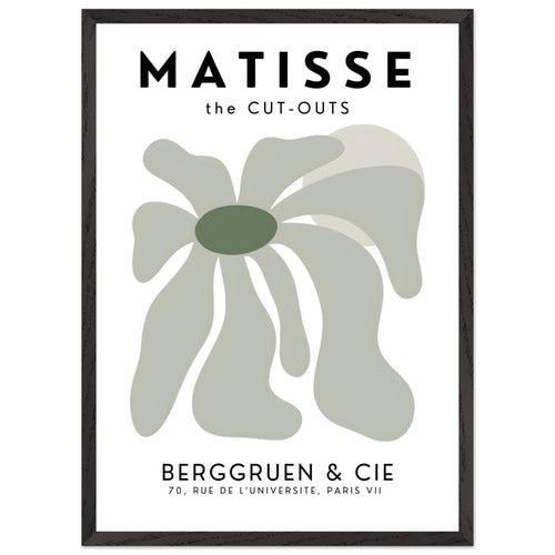 Artfulprints Poster met Lijst Matisse – Floral dream   - 50x70 cm - Grijs