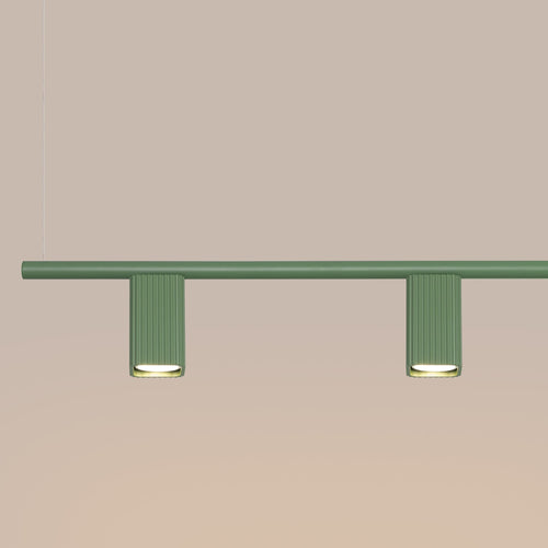 Sollux Lighting Kroonluchter RAYO 4 saliegroen - 122x6x208cm