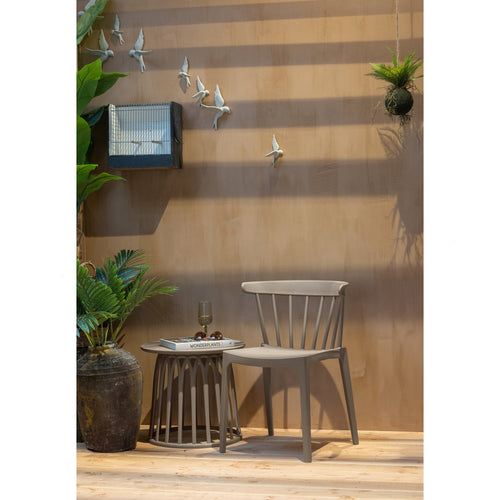 WOOOD tuinstoelen Bliss - Kunststof - Taupe - Set van 6