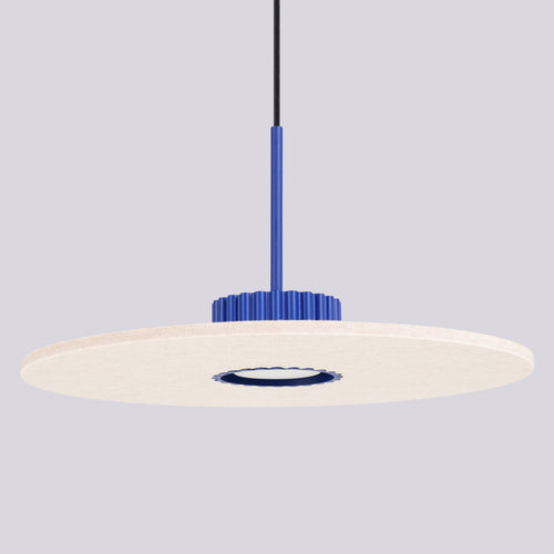 Sollux Lighting Hanglamp OVO 1 ultramaryna/beżowa filc Gx53 - 40x40x125cm