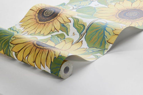Borastapeter behang zonnebloem geel - 49 cm x 10.05 m - 660782 - vtwonen shop