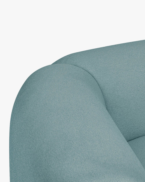 noo.ma Flom 2-zits bank - pastelblauw, zachte zit