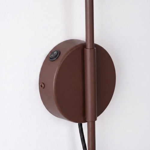 Sollux Lighting Wandlamp NOX 1 bruin met schakelaar - 14x61x30cm