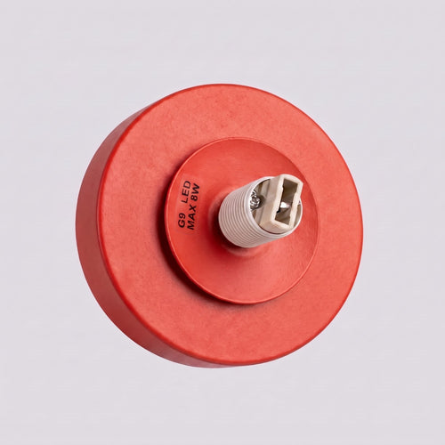 Sollux Lighting Wandlamp YOLI 1 rood met schakelaar - 12x14x12cm