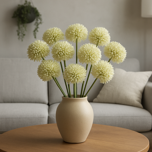 Flourify kunstbloem - Allium - 44 cm - bundel van 14