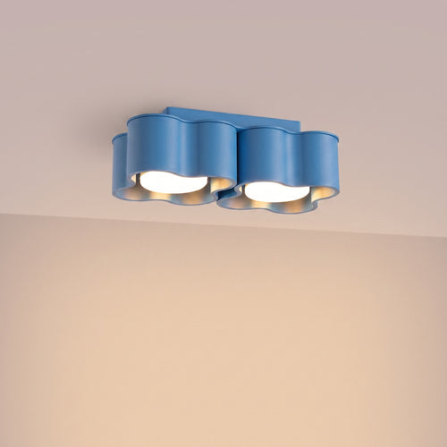 Sollux Lighting Plafondlamp OVIO 2 azuurblauw Gx53 - 24,5x12x8cm